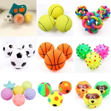 1 pçs diâmetro 6cm guinchado cão de estimação bola brinquedos para cães pequenos borracha mastigar brinquedo do filhote de cachorro material do cão brinquedos para cães brinquedos