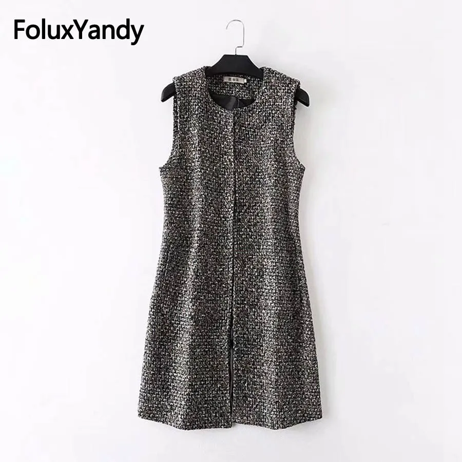 2018 New Autumn Vest Women Plus Size 3XL Sleeveless Open Stitch Slim Casual Knitted Long Vest Outerwear KKFY2318