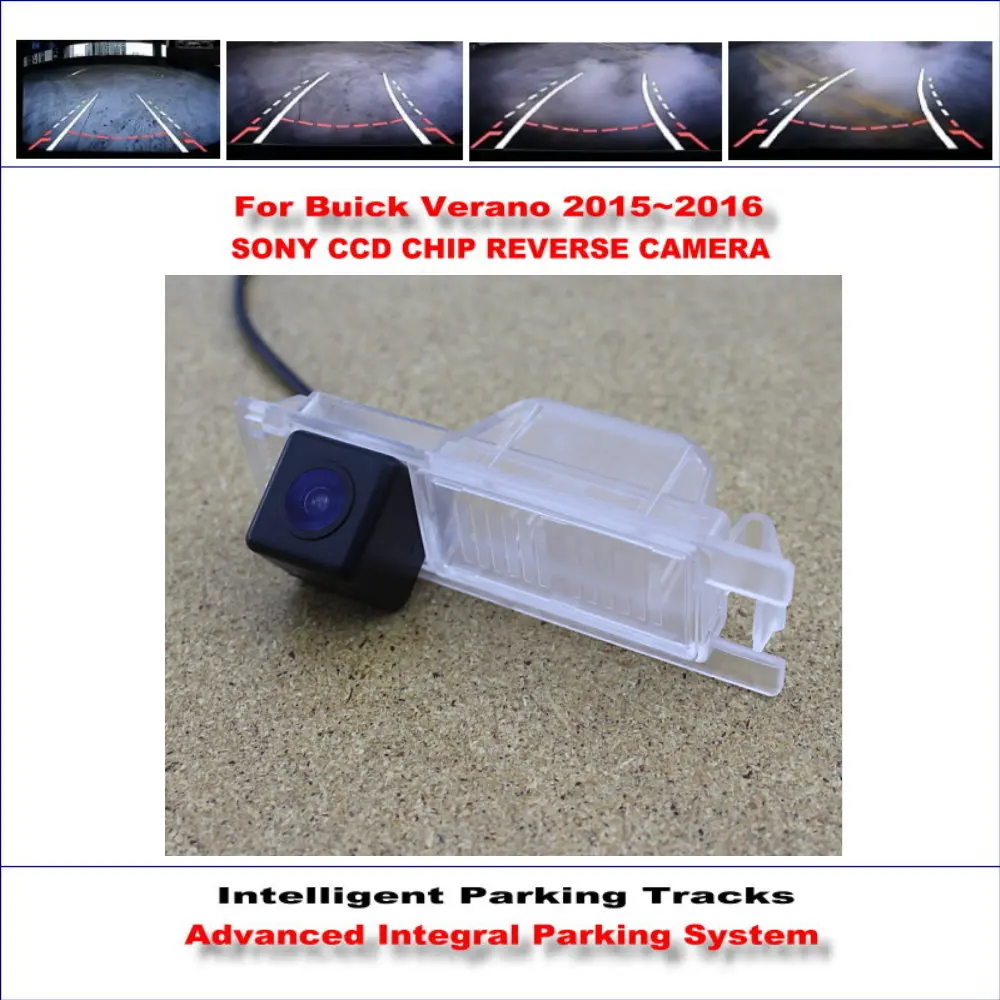 HD CCD SONY сзади Камера для Buick Verano 2015 ~ 2016 интеллектуальная парковка треков Обратный Резервное копирование/NTSC RCA AUX 580 ТВ линии