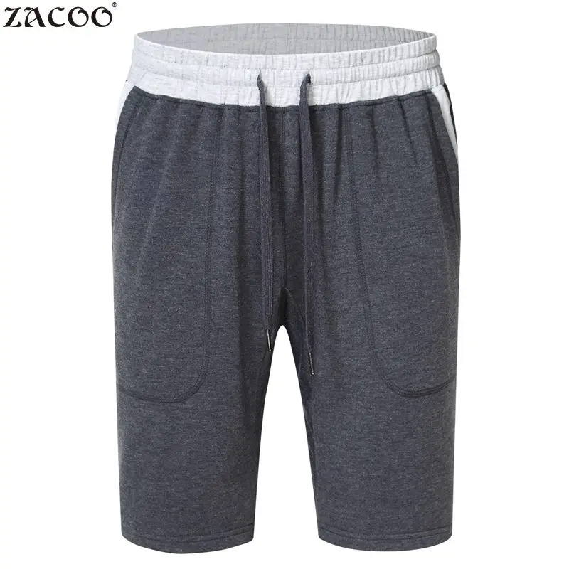 Zacoo Mens Regular Shorts solid color Casual Quick Dry Lycra Knee ...