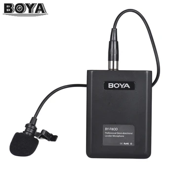 

BOYA BY-F8OD Omni-directional Condenser Lavalier Microphone Mic w/XLR Output Connector for YOUTUBE Video Interview Recording