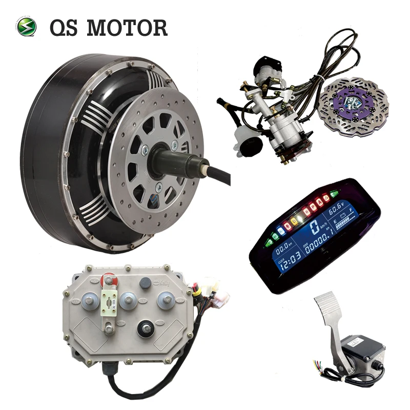 QSMOTOR 4000 Вт 273 40H V3 BLDC бесщеточный Электрический мотор концентратор для автомобиля