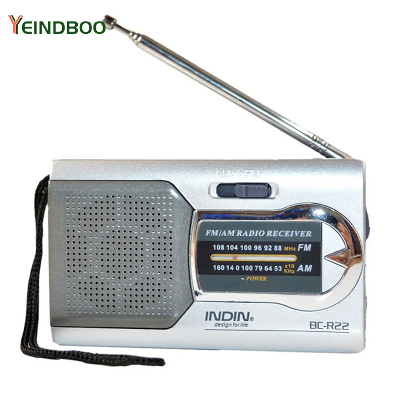 

Portable FM radio pointing audio speaker shrinking antenna built-in speaker pocket walkman MP3 music player