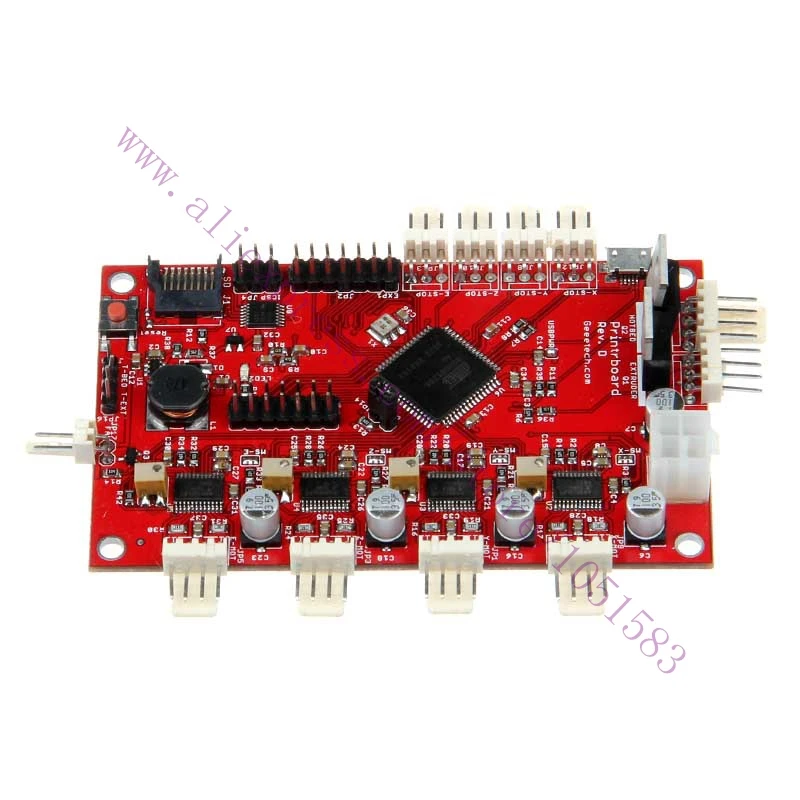 New version Reprap Printerboard AT90USB1286 (electronics sets)3D printer control panel motherboard upon Gen6 Prusa Mendel