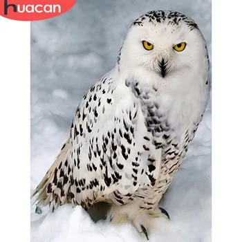 

HUACAN 5D DIY Diamond Painting Owl Diamond Mosaic Animal Diamond Embroidery Full Square Picture Of Rhinestone Handmade Gift
