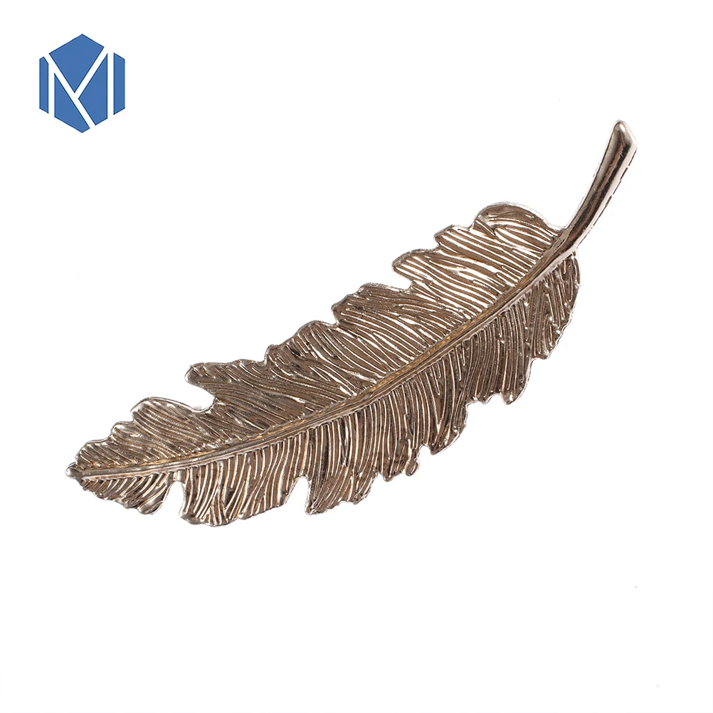 M MISM корейский стиль Винтаж перо форма листьев металлические заколки для девочек женские длинные заколки шпильки милые аксессуары для волос