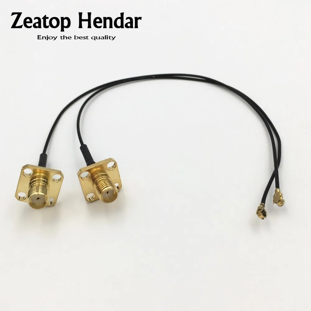 Buy 10Pcs 1.13mm IPEX IPX U.fl to SMA Female 4 Hole