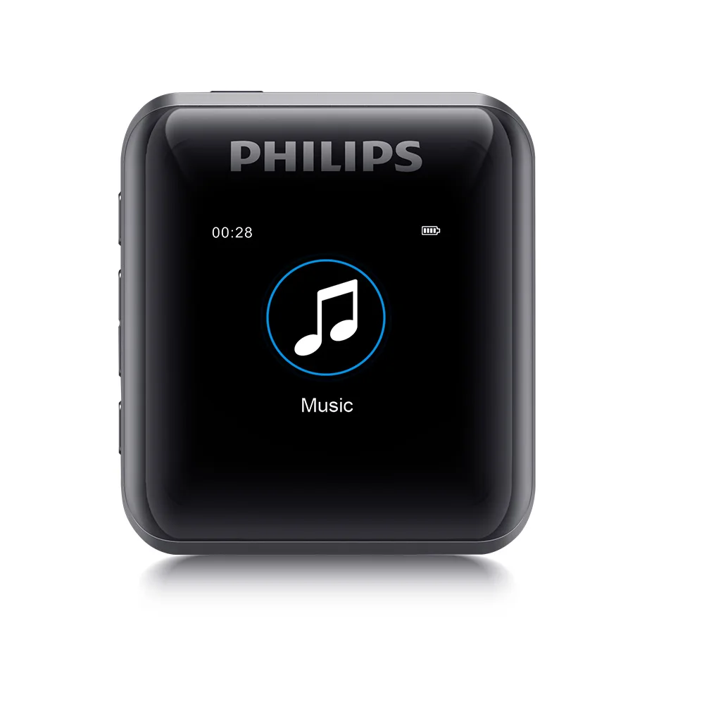 Philips HIFI MP3 плеер Спорт 128 Гб Поддержка tf-карты тип-c OTG студенческое обучение DSD музыка Decording SA2816 - Цвет: Black