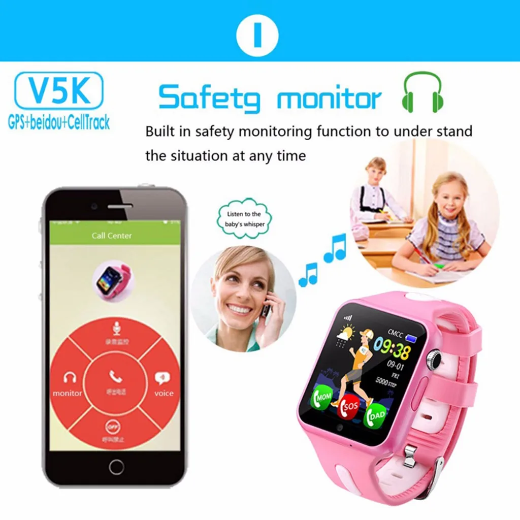 Новинка; Лидер продаж; детские gps smartwatch1.44-дюймовые Смарт-часы с защитой от потери для детей; для девочек и мальчиков; точное местоположение сна; Monitiring