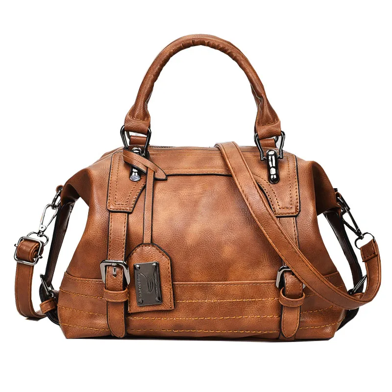 Women's Bag 2018 Winter PU Leather Handbag Female Vintage Tassel