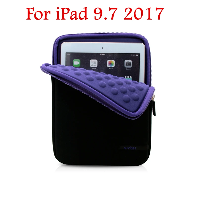 Для iPad 9,7 чехол Водонепроницаемый ударопрочный чехол для планшета сумка для iPad Air 2/1 Pro 9,7 Mini 2/3/4 Funda чехол для планшета чехол - Цвет: Purple 3