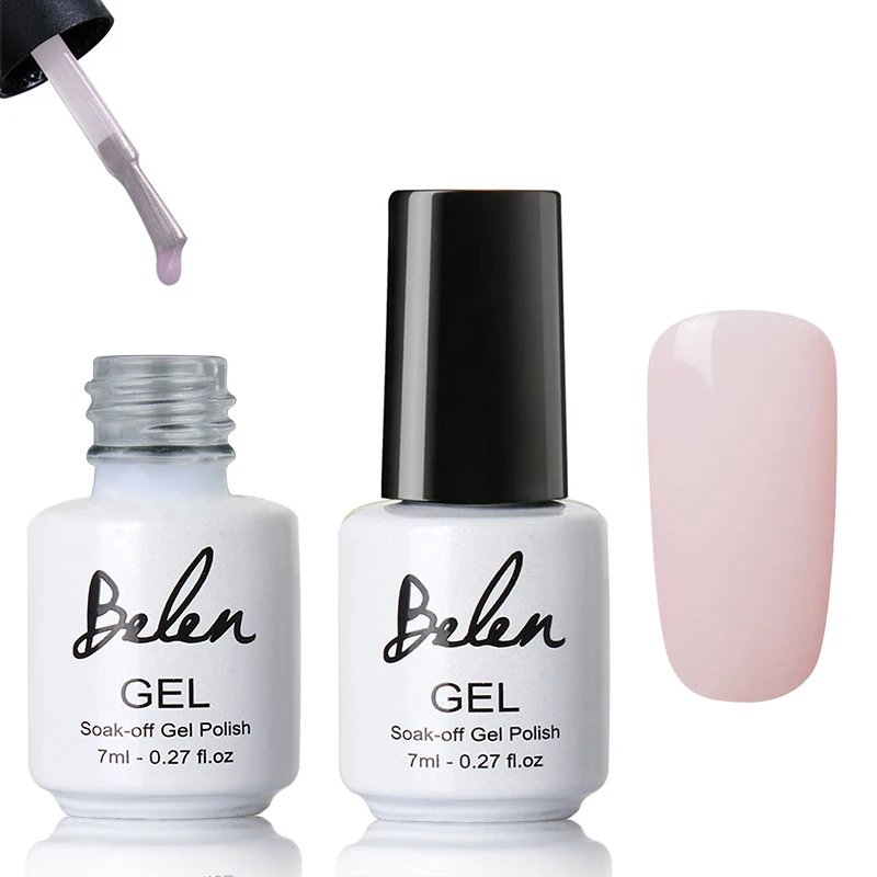 Belen, 7 мл, светильник телесного цвета, розовый Гель-лак для ногтей, Полупостоянный Гель-лак, лак для замачивания, долговечный лак для лака - Цвет: 40504