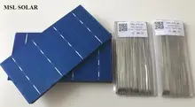 MSL SOLAR 2.1W Solar cell Polycrystalline A Grade 156mm*78mm Solar cells for solar panel diy.40pcs/Lot + Enough solder wires