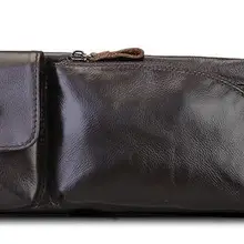 Модные мужские многофункциональные дорожные сумки из натуральной кожи, забавные нагрудные сумки, мужская сумка на талию hiqh, Качественная мужская поясная сумка 3005