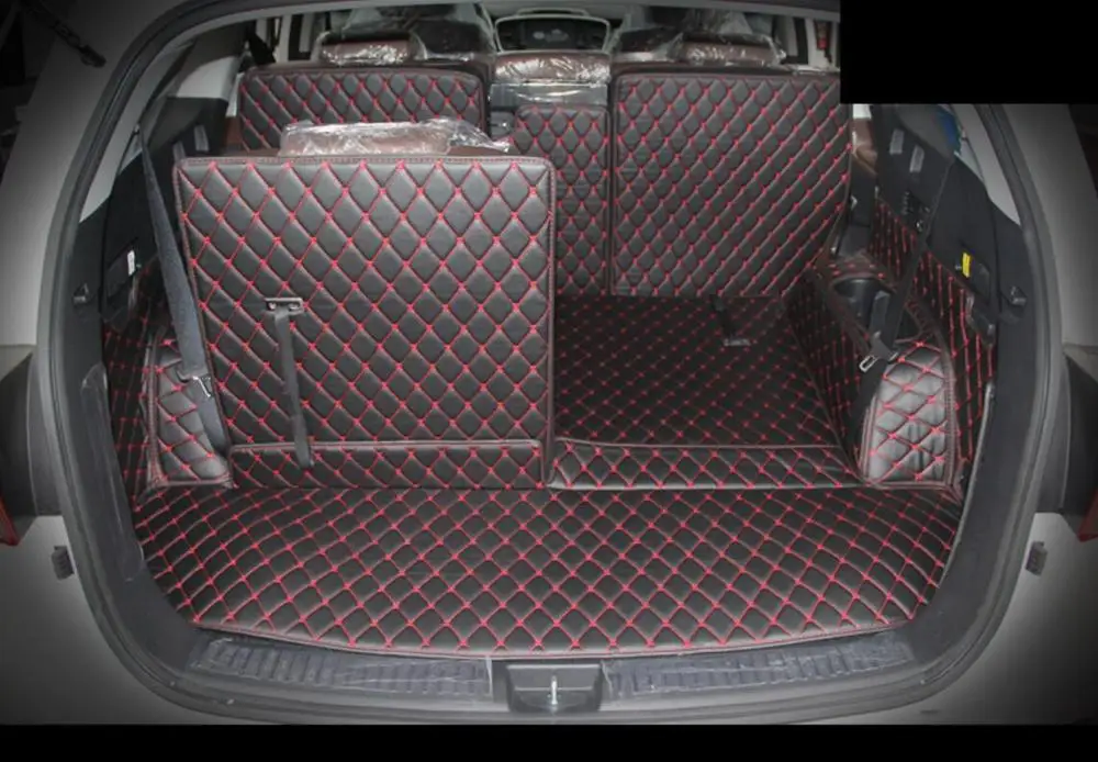 Волокна кожи багажник автомобиля коврик для kia sorento 2015 2016 2017 2018 2019 Kia Sorento Prime 3rd