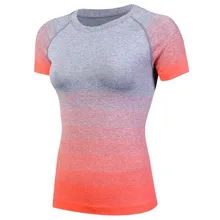 200 p! Женская футболка Pro Wicking& Quick Drying, эластичные плотно облегающие рубашки с короткими рукавами, тонкие и против морщин