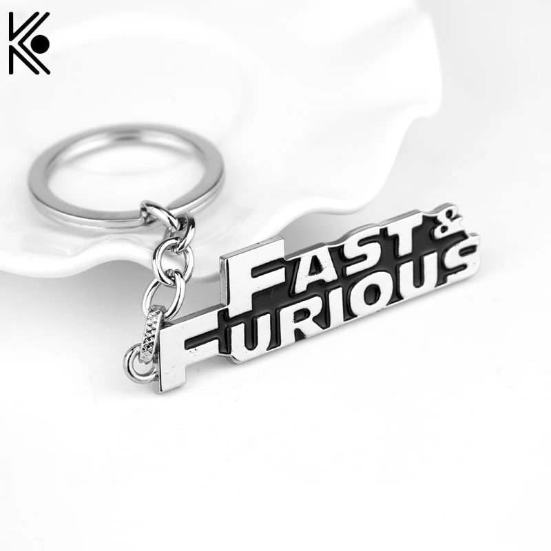 

Fast & Furious Metal Keychain for Male Best Friends Letter Keyrings Chaveiro Porte Clef Key The Fast and the Furious Jewelry