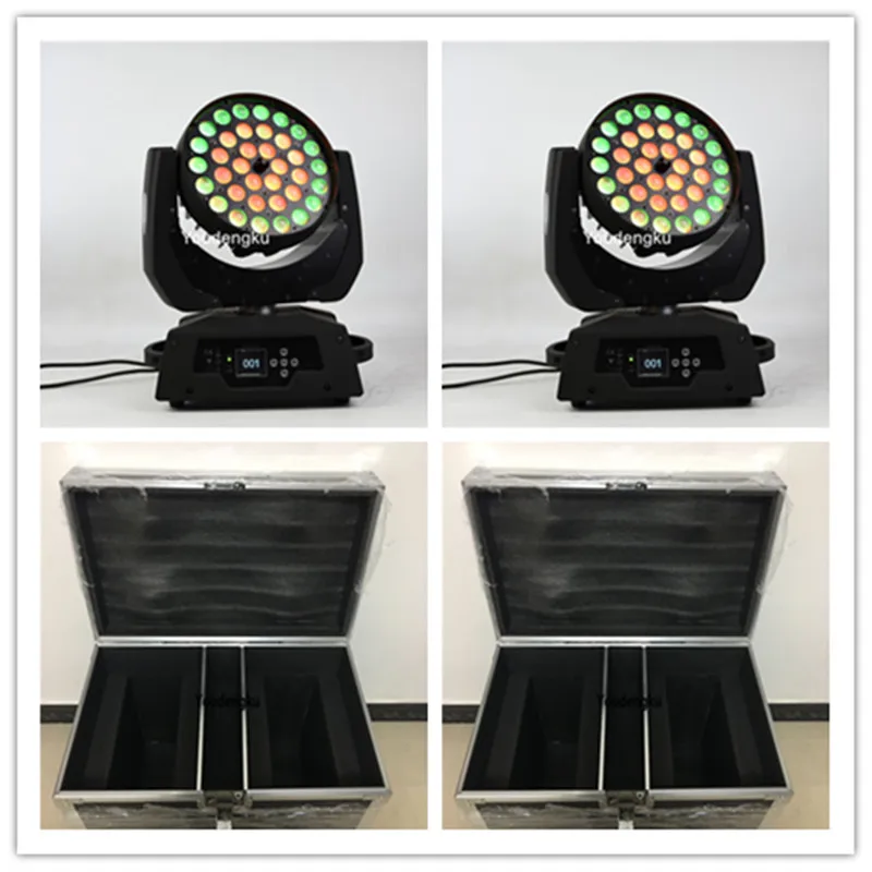 6 pieces with flightcase Lyre LED wash zoom rgbwa 36x15w zoom moving head light RGBWA 5 in 1 led rgbwa moving head light