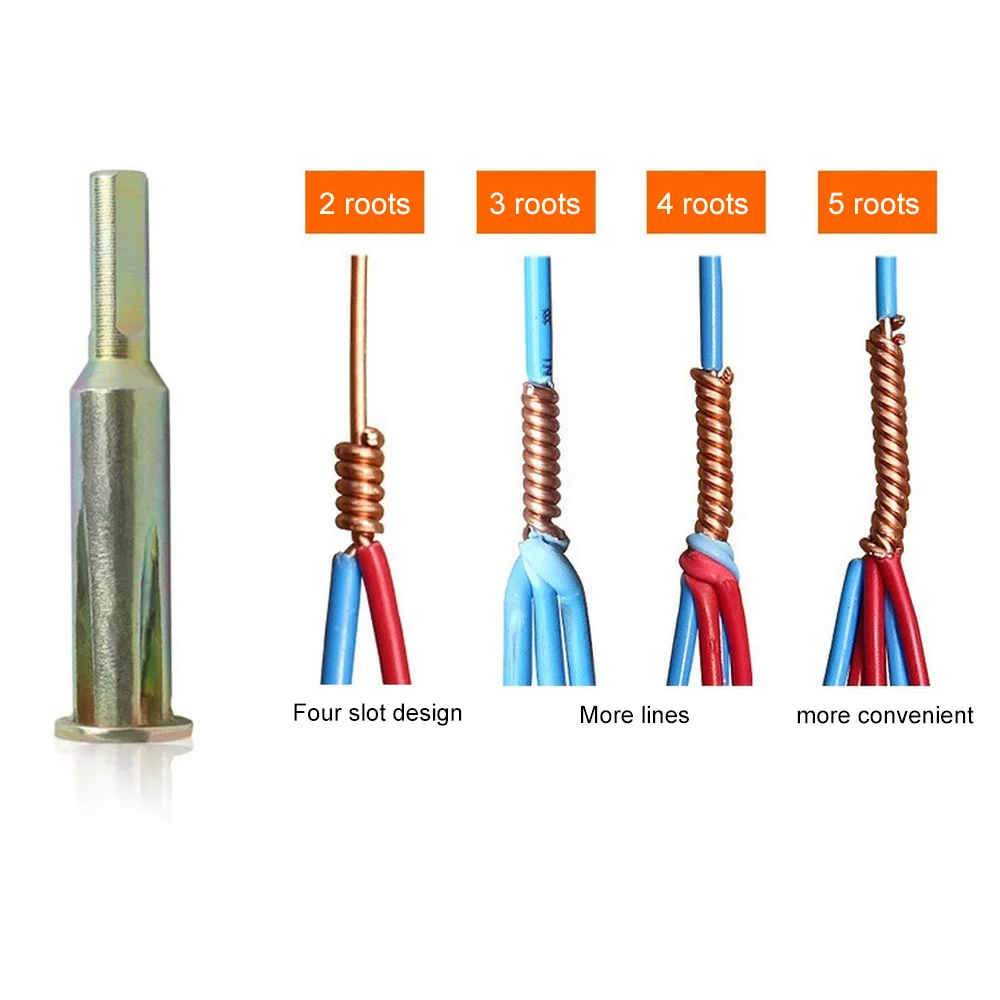 

9Cm 5-Hole Electrician Universal Automatic Twisting Wire Stripping 2.5-4 square Insulated Peeling Aligning Device