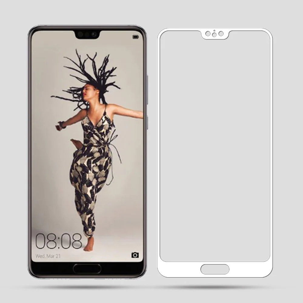 9 H полное покрытие протектор экрана из закаленного стекла для huawei P20 стеклянная
