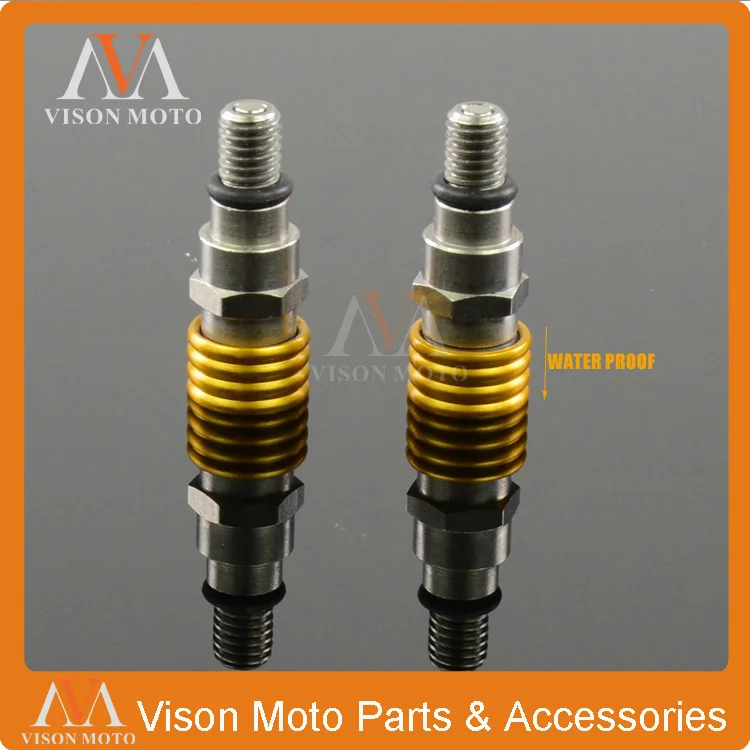 M5 0 8 мм Золотой клапан сброса Bleeder для suzuki RM125 RM250 RMZ250 RMZ450 RMX450 DR250 DRZ400 Байк мотоцикл