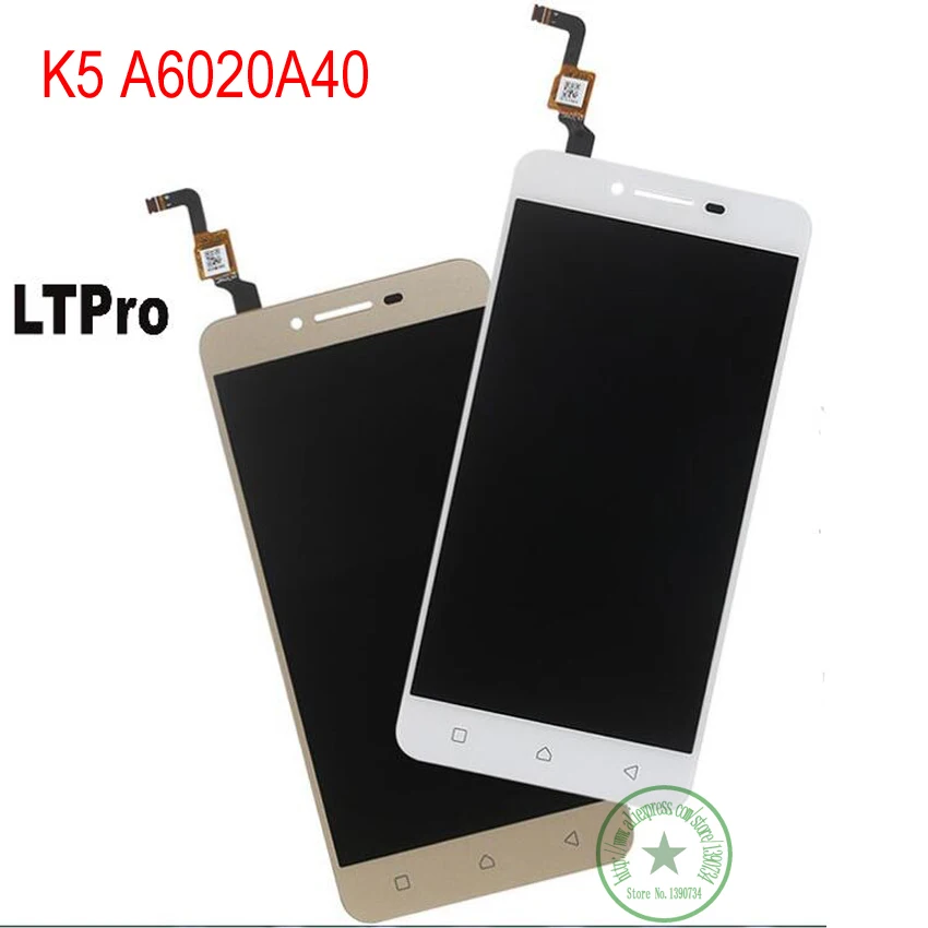 

LTPro TOP Quality Touch Screen Panel Digitizer with LCD Assembly For Lenovo vibe k5 A6020A40 Repair External Screen Replacement