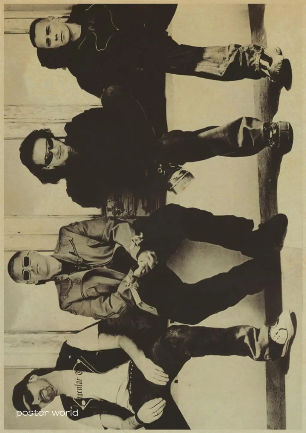 Рок-Группа U2 плакат крафт-бумага ВИНТАЖНЫЙ ПЛАКАТ Бар Кафе гостиная настенные декоративные и настенные наклейки