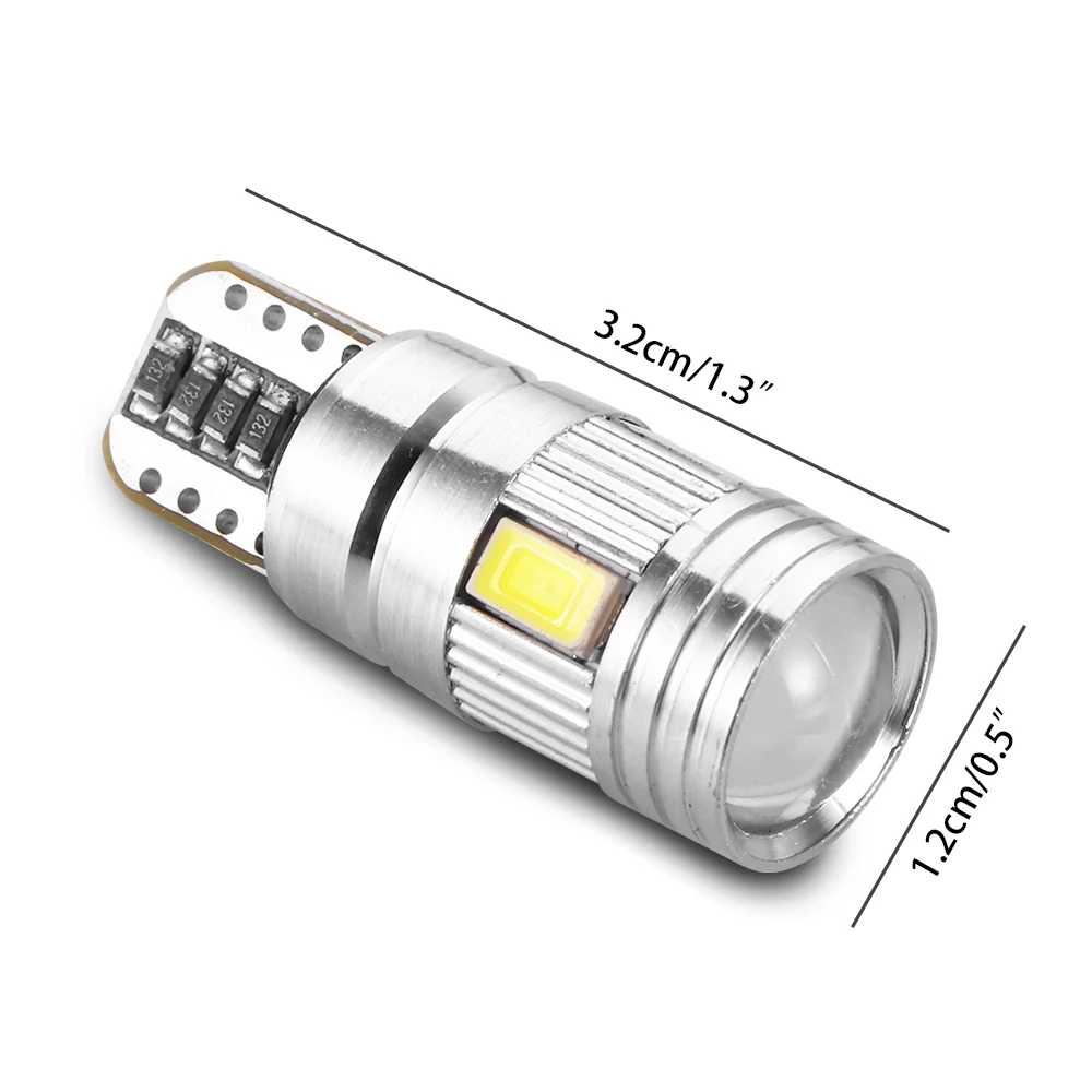 Светодиодсветодиодный лампы ALLOMN T10 1 пара 168 194 W5W автомобильные 5630SMD с клиновидным