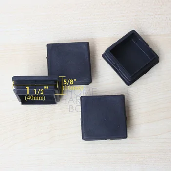 

12 pcs plastic cap push in tube end square cover 1-1/2"(40mm)