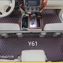 Высокое качество! Специальные автомобильные коврики для Nissan Patrol Y61 5 мест 2010-1997 водонепроницаемые ковры для Patrol 2007