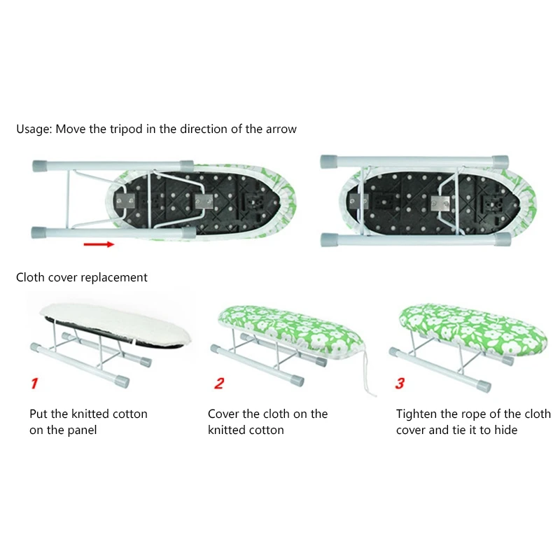 Новая Домашняя глажка доска для дома путешествия портативный рукав манжеты мини стол с складывающимися ножками легко подогнаны жаростойкие