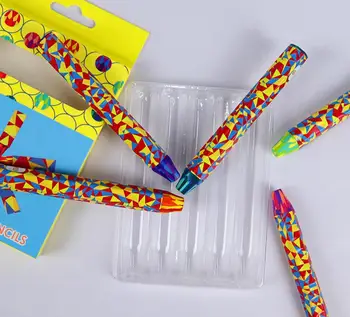 

5pc/set Woodless color Pencil Rainbow Coloured Drawing Pencil 3 color in 1 Art Supplies paniting set lapis de cor Painting