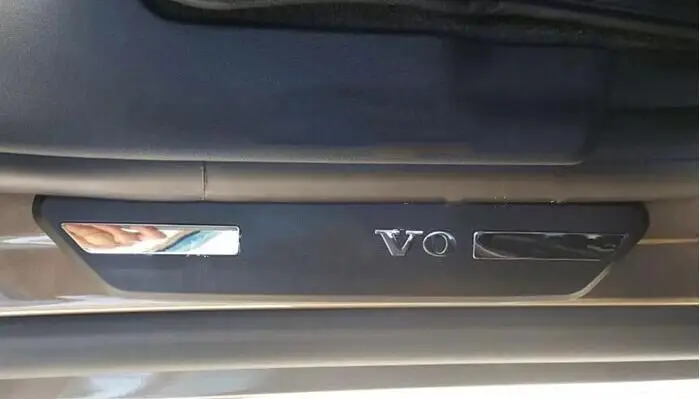 Автомобиль интимные аксессуары для XC60 V60 2014 2015 2017 2016 пластик сзади порога