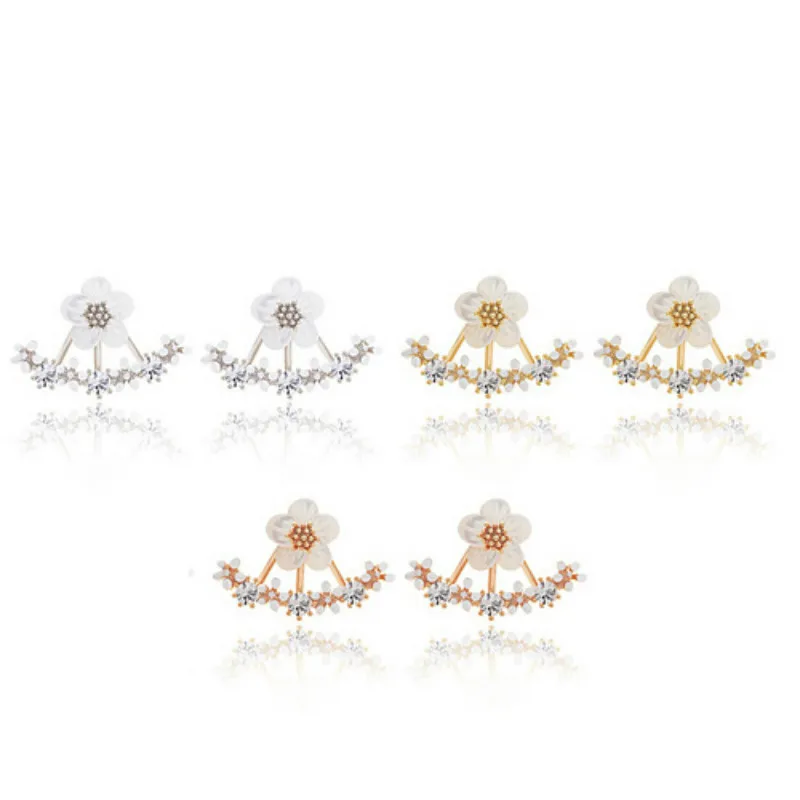 1 шт. новые металлические Роскошные серьги-кольца для женщин круглые с кубическим цирконием очаровательные цветочные серьги женские ювелирные изделия подарок