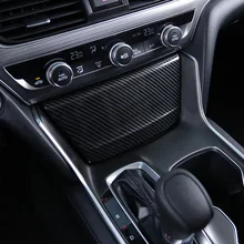 ABS Matte and Carbon fibre For Honda Accord 10th 2018 2019 Car cigarette Lighter panel Cover trim car styling Accessories 1pcs