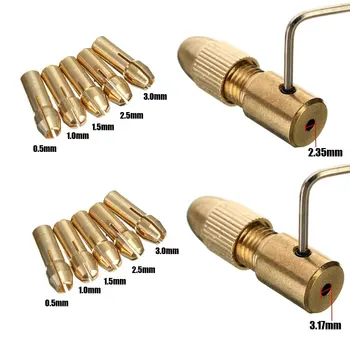 

14pcs 0.5-3mm Small Electric Drill Bit Collet Micro Twist Drill Chuck Set with Allen wrench