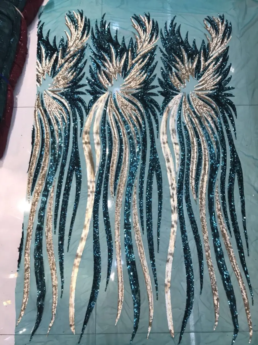 

Sequins Design 2018 French African Mesh Lace Fabric High Quality Sequined Nigeria Embroidery Net Wedding Laces For Bride Dresses