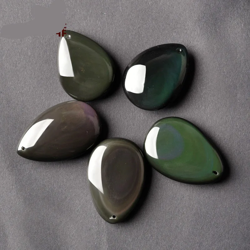 

Natural Obsidian Pendant Rainbow for Men and Women