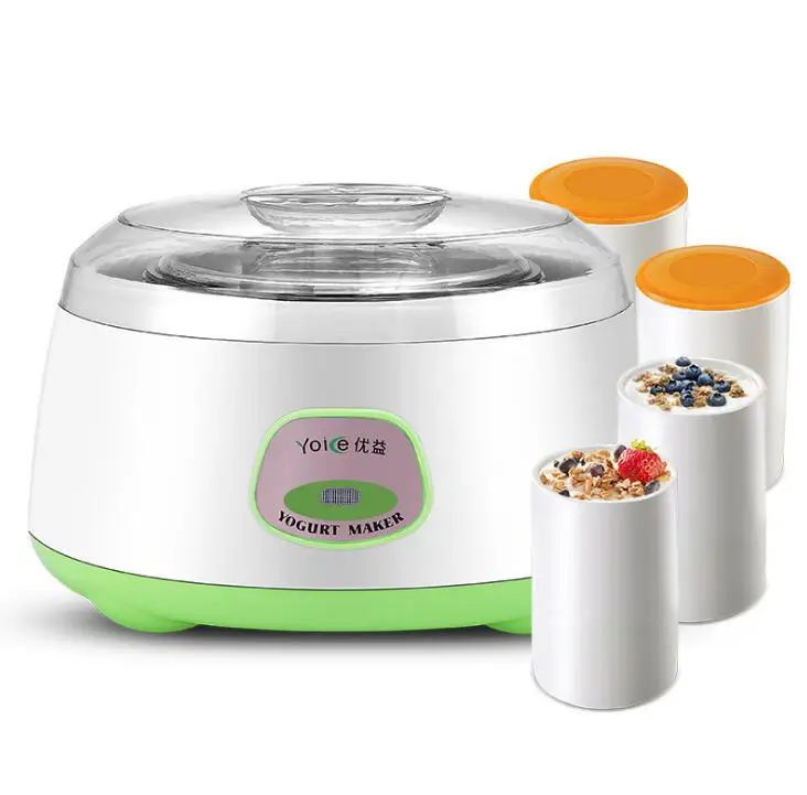 

Fully Automatic Yogurt Makers Thick Stainless Steel Liner 1000ML 15W Ceramic PTC Material Safe And Energy Saving