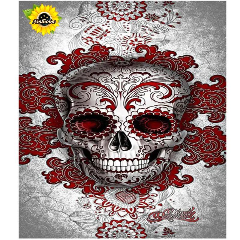 Aliexpress.com : Buy 5D DIY Diamond Painting Cross Stitch Skull