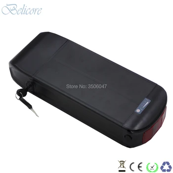 

free shipping 48v ladcykel battery 48v 12ah 13ah 14.5ah 15ah 16ah 17ah 17.5ah rear rack style electric cargo bike battery