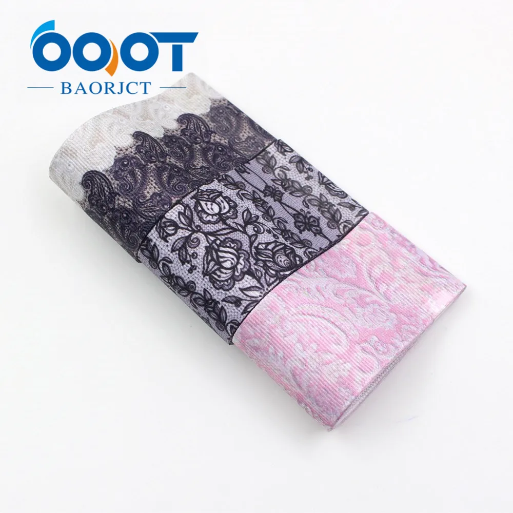OOOT BAORJCT I-19308-545 38 мм 10 ярдов термопереводные ленты с цветочным принтом бантиком