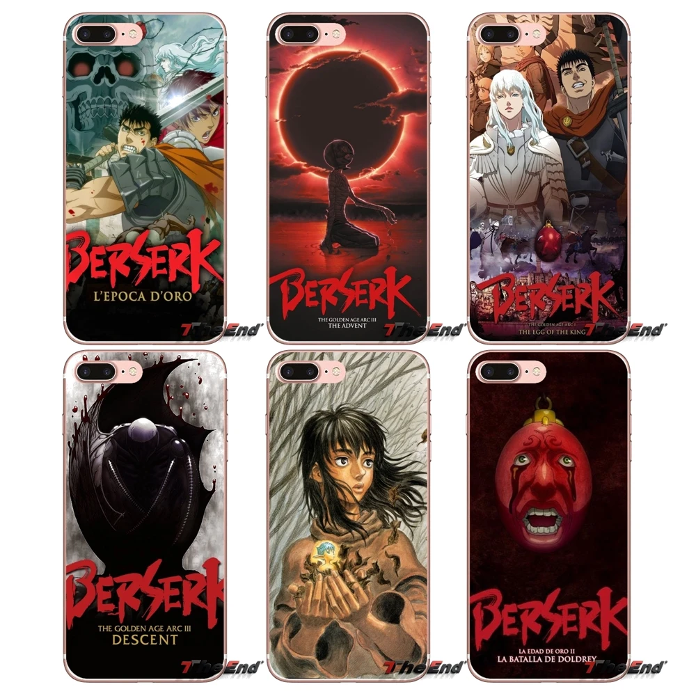 Мягкий чехол Berserk Golden Age Arc II для Xiaomi Redmi 4 3 3S Pro Mi3 Mi4 Mi4i Mi4C Mi5 Mi5S Mi Max Note 2