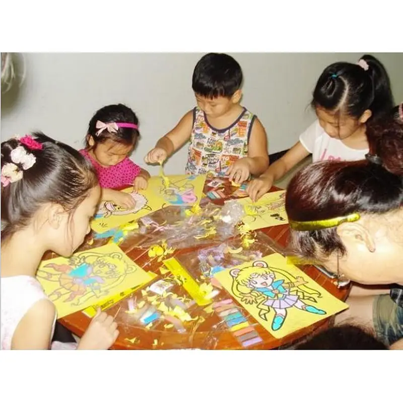 

Pattern Random Children Kids Drawing Toys Sand Painting Pictures for Children's Day Kid DIY Crafts Education Toy