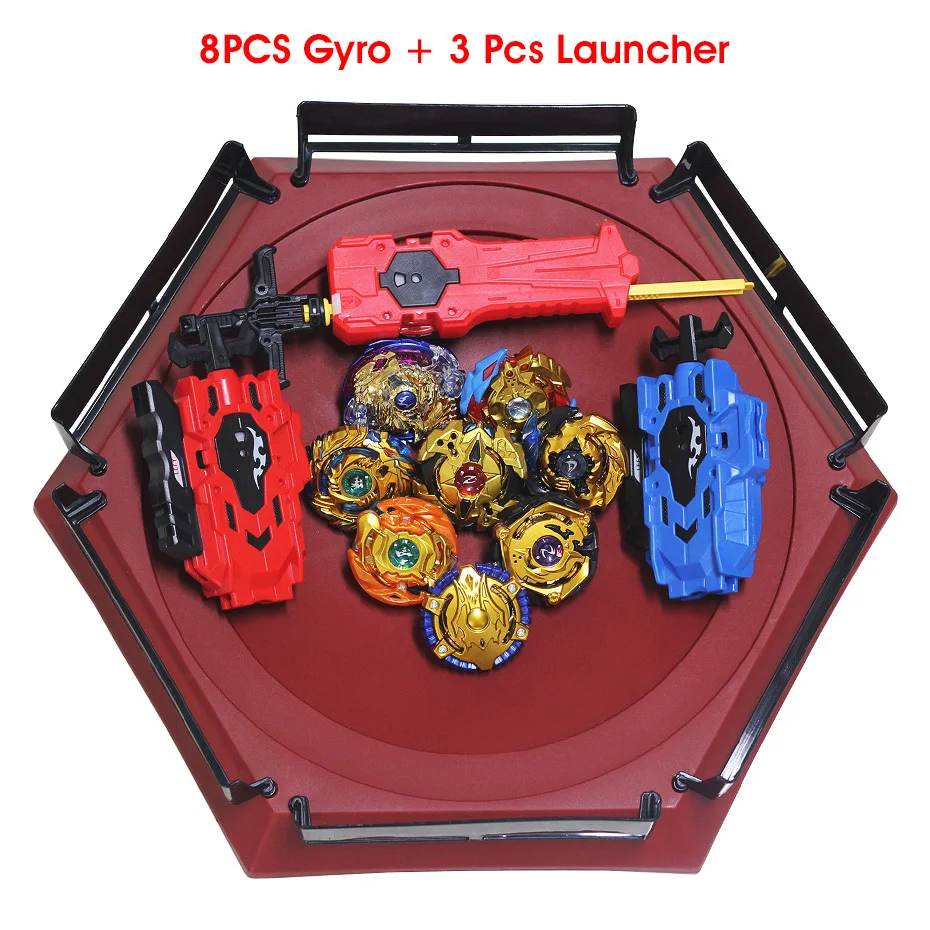 

Gold Version Beyblade Burst Toys Arena With Launcher Blade Metal Fusion God Spinning Top Bey Blades Stadium Toy