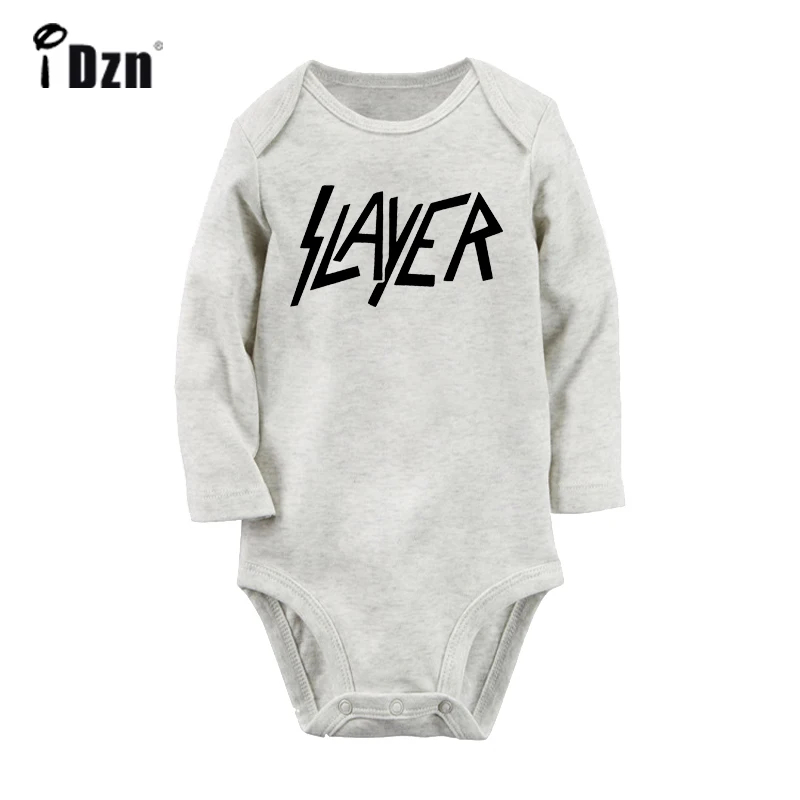 Slayer/знаменитый американский спортивный костюм для новорожденных мальчиков и девочек; комбинезон с принтом; боди для младенцев; комплекты одежды из хлопка - Цвет: ieBaby1390GC