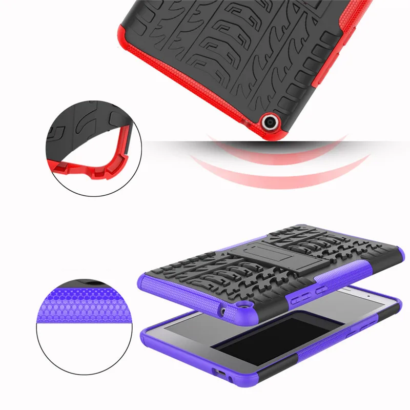 Чехол для HUAWEI Mediapad T3, 8, 8 дюймов, задняя крышка, силиконовый, ТПУ, ПК, подставка, армированный, тяжелый, прочный, для телефона, Celulars, Fundas