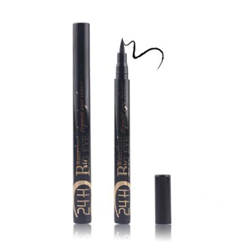 MISS ROSE eyeliner black hot silver tube eyeliner pen single color box waterproof durable MISS ROSE eyeliner black hot silver tube eyeliner pen single color box waterproof durable