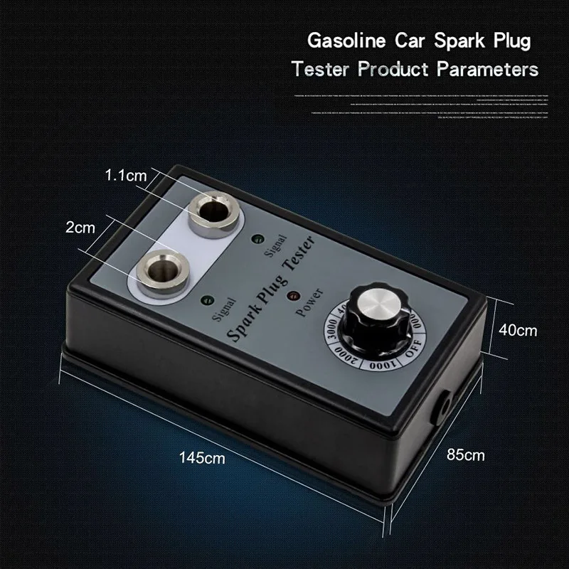 

12V Car Spark Plugs Tester Dual Hole Adjustable Ignition Diagnostic Tool Car Styling