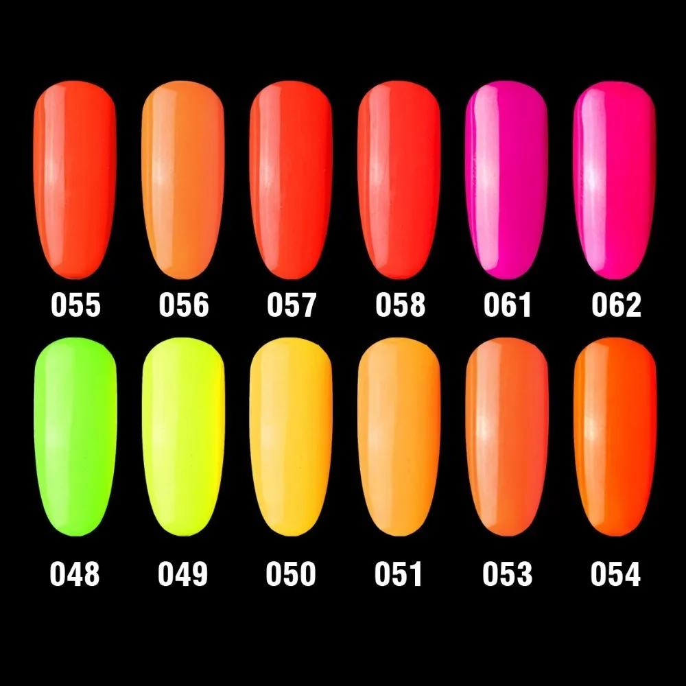  Neon Color Gel polish Clear Milky White Camouflage Nude Pink Rubber Base Coat Gel Polish UV LED Soa